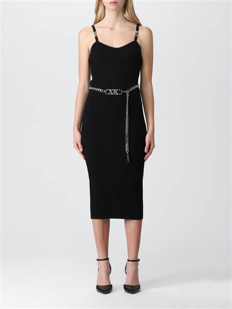 michael kors black tank dress|Michael Kors black dress sleeveless.